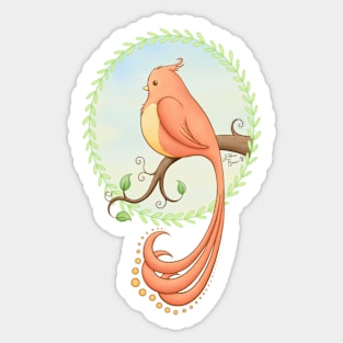 Chubby bird Sticker